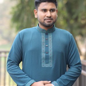 Alternative view of Zafran Fabric Premium Embroidery Panjabi