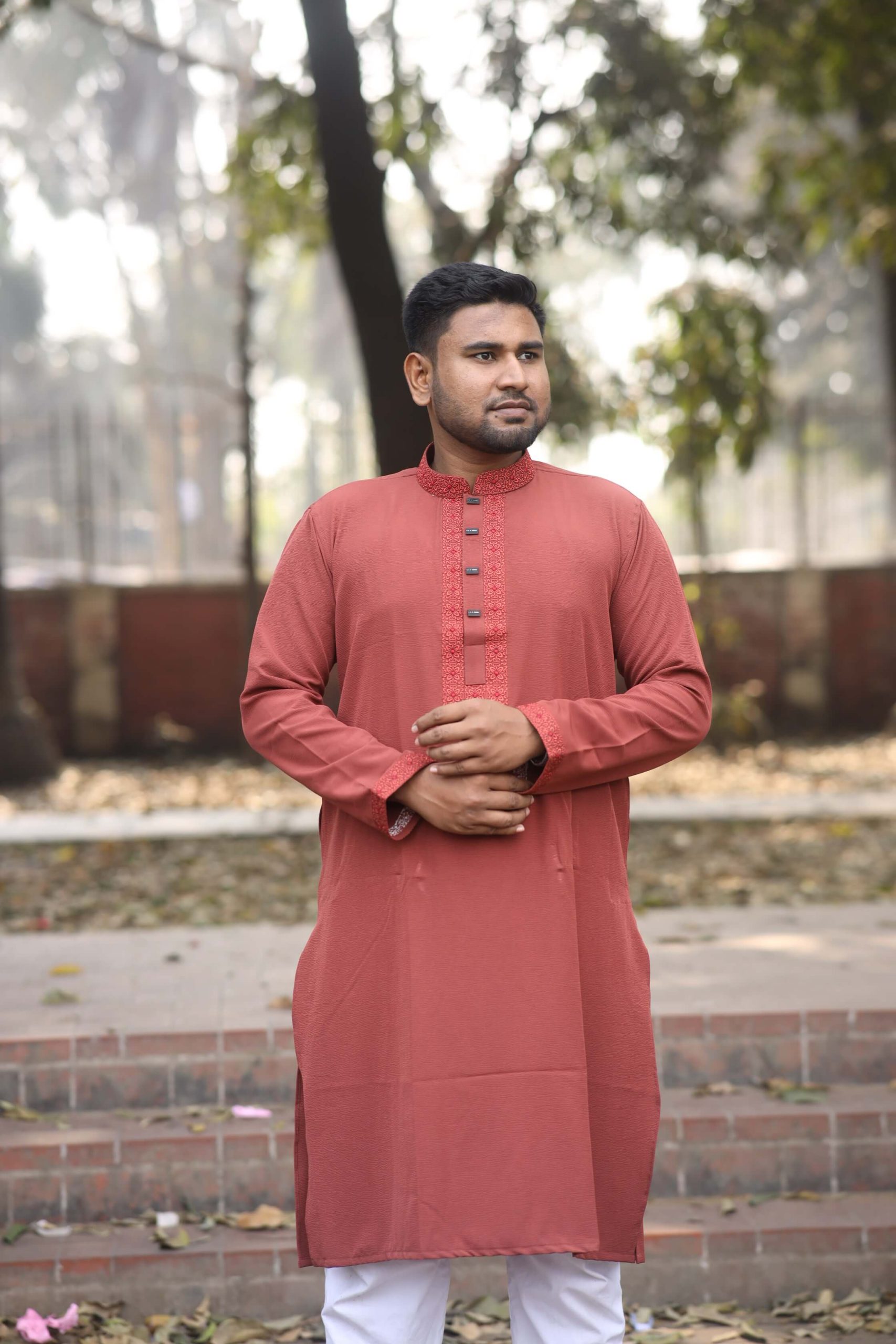 Zafran Fabric Premium Embroidery Panjabi - Image 3