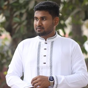 Alternative view of Premium Embroidery Panjabi (White)