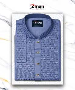 Saton Slab Cotton Panjabi