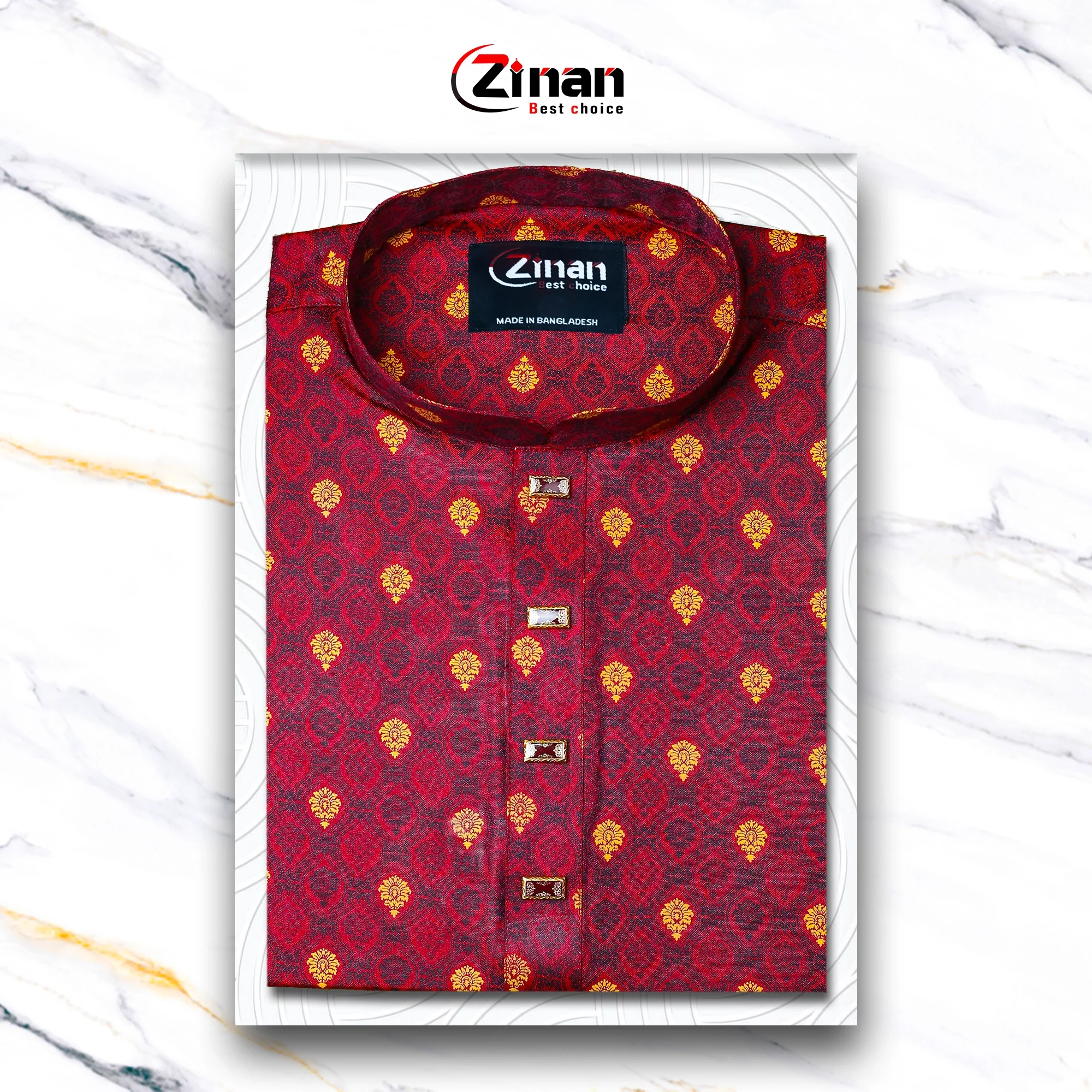 Jacquard Cotton Panjabi