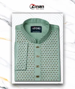 Saton Slab Cotton Panjabi