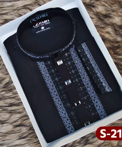 Premium Embroidery Panjabi (Black)