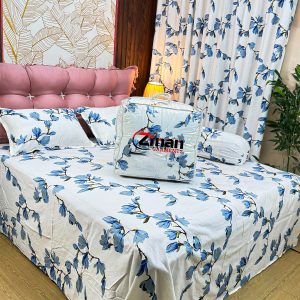 Zinan Garments এর  5 পিছের লাক্সারি কমফোর্টার সেট | King Size | 100% Cotton Twill Fabric