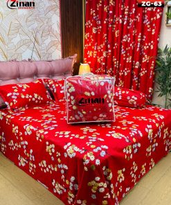Zinan Garments এর  5 পিছের লাক্সারি কমফোর্টার সেট | King Size | 100% Cotton Twill Fabric