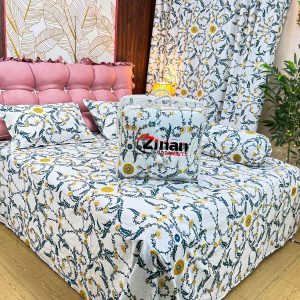 Zinan Garments এর  5 পিছের লাক্সারি কমফোর্টার সেট | King Size | 100% Cotton Twill Fabric