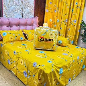 Zinan Garments এর  5 পিছের লাক্সারি কমফোর্টার সেট | King Size | 100% Cotton Twill Fabric