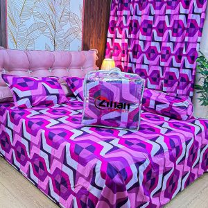 Zinan Garments এর  5 পিছের লাক্সারি কমফোর্টার সেট | King Size | 100% Cotton Twill Fabric