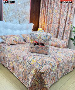Zinan Garments এর  5 পিছের লাক্সারি কমফোর্টার সেট | King Size | 100% Cotton Twill Fabric