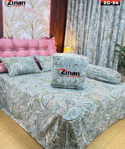 Zinan Garments এর  5 পিছের লাক্সারি কমফোর্টার সেট | King Size | 100% Cotton Twill Fabric