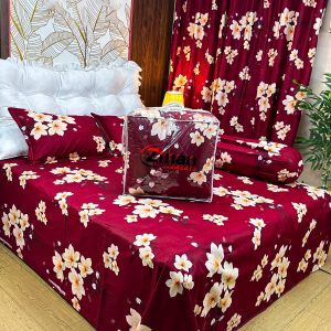 Zinan Garments এর  5 পিছের লাক্সারি কমফোর্টার সেট | King Size | 100% Cotton Twill Fabric
