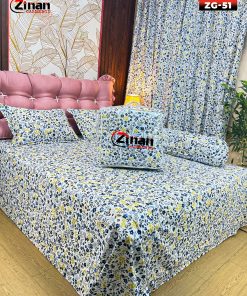 Zinan Garments এর  5 পিছের লাক্সারি কমফোর্টার সেট | King Size | 100% Cotton Twill Fabric