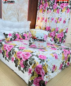 Zinan Garments এর  5 পিছের লাক্সারি কমফোর্টার সেট | King Size | 100% Cotton Twill Fabric