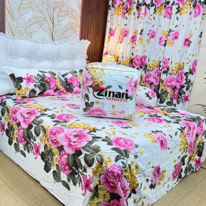 Zinan Garments এর  5 পিছের লাক্সারি কমফোর্টার সেট | King Size | 100% Cotton Twill Fabric