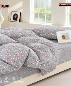 Super Luxury China Comforter Bedsheet Set  4-Piece Combo ( CH-Super-04)
