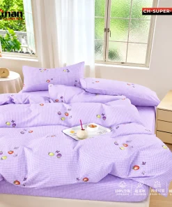 Super Luxury China Comforter Bedsheet Set  4-Piece Combo ( CH-Super-09)